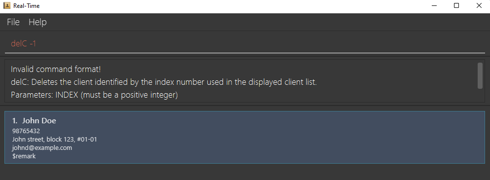 deleteClientFailure